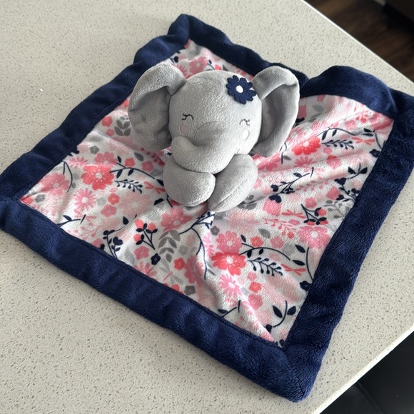 Lullaby Lane Elephant Plush Lovey Rattle Security
Blanket Gray Pink Blue 11 Inch - Picture 4 of 7